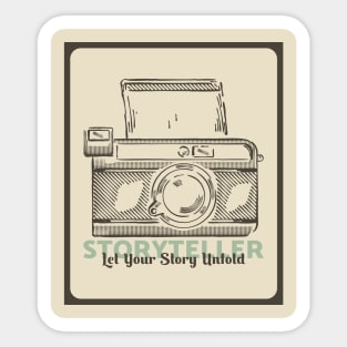 Let your story unfold Sticker